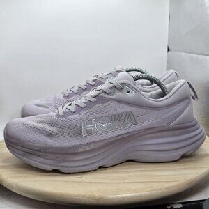 Mens Size 11 D - Hoka One One Bondi 8 WIDE Lavender Great Condition Sneakers